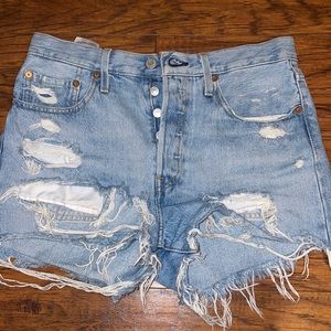 Levi’s High Rise Jean Shorts
